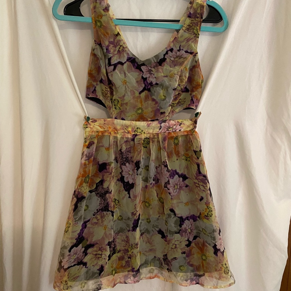 Floral Cut Out Dress